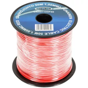 Kabel 50M 1,00Mm2 Röd
