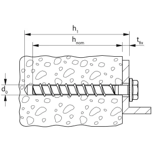 Betongskruv 10X100 Fbs2 50Pc Hex