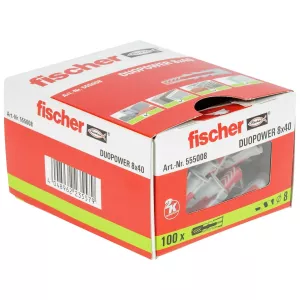 Nylonplugg Duopower 8X40 100St