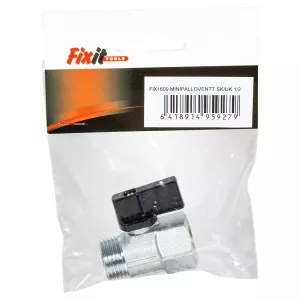 Kulventil 1/2" Mini Med Inv/Utv Gänga