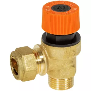 Säkerhetsventil 1/2-1,5 Bar (Uppvärmning)