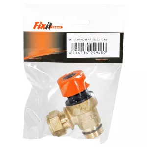 Säkerhetsventil 1/2-10 Bar (Vatten)