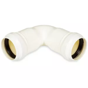 Böjd Rörmuff +32/88 Vit