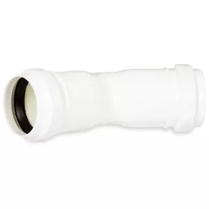 Böjd Rörmuff +32/30 Vit