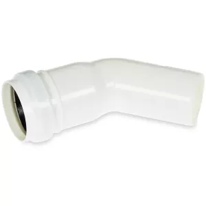Böjd Rörmuff -32/45 Vit