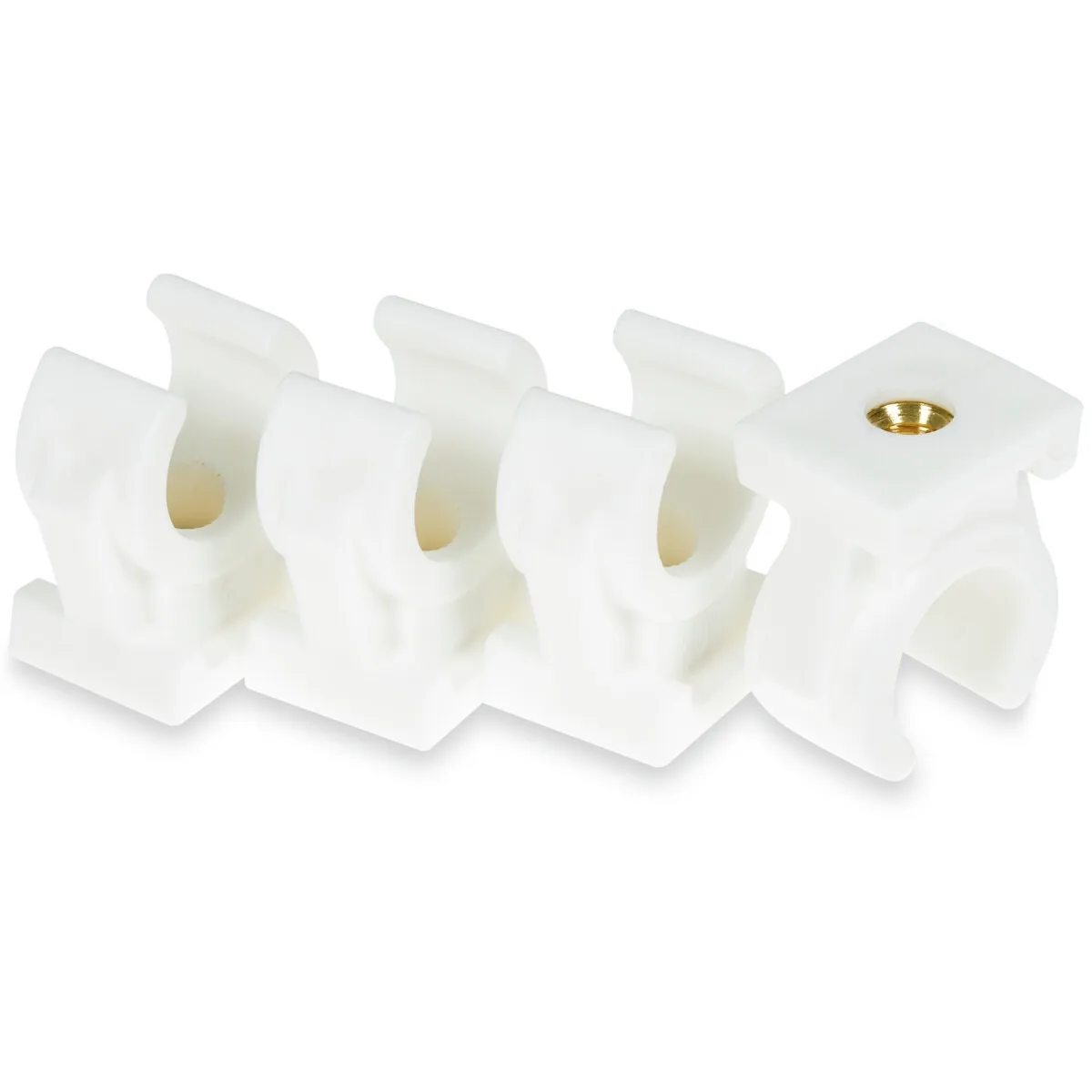 Rörklämma Vit 10Mm 4 St