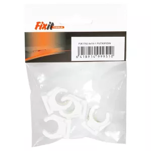 Rörklämma Vit 10Mm 4 St