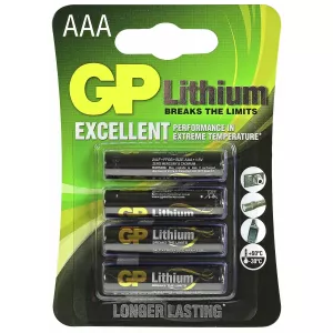 Batteri 1,5V Aaa Lithium 4St