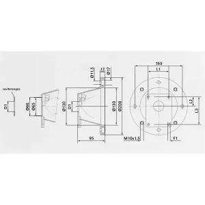 Mellanstycke Fläns 200 Hl7Sl Grupp-2 Pump/Motor