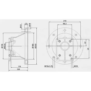 Mellanstycke Fläns 250 Hl11 Grupp-3 Pump/Motor