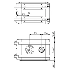 Hydrauloljetank 165L Aluminium