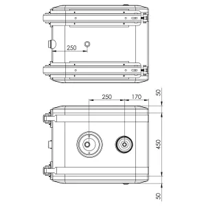 Hydrauloljetank 200L Aluminium