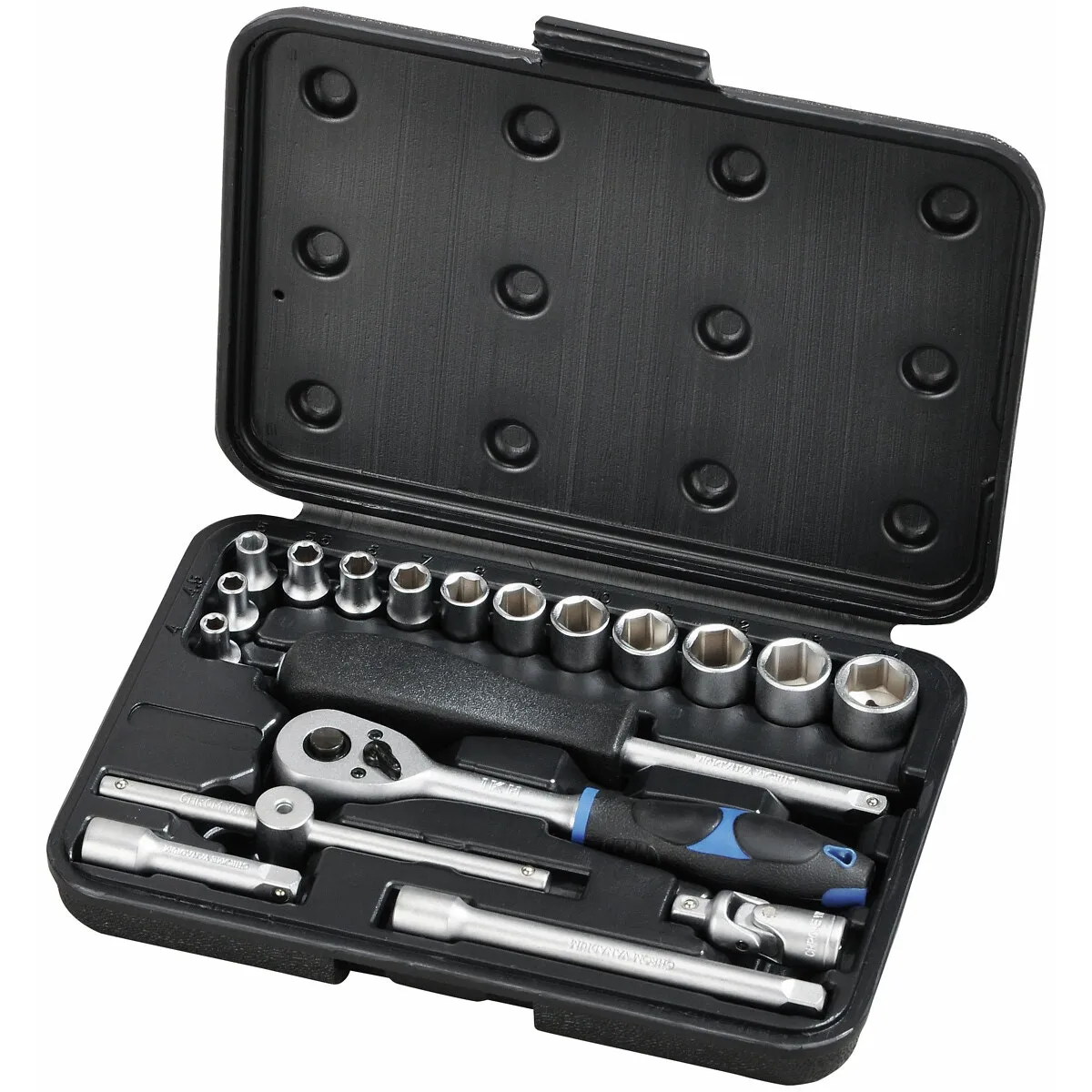 Hylsnyckelsats 1/4" 19Delar 4-14Mm Hex