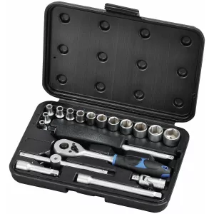 Hylsnyckelsats 1/4" 19Delar 4-14Mm Hex