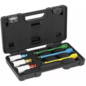 Hjulmutterhylsor 1/2" 17/19/21Mm + Momentstavar