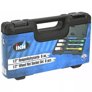 Hjulmutterhylsor 1/2" 17/19/21Mm + Momentstavar