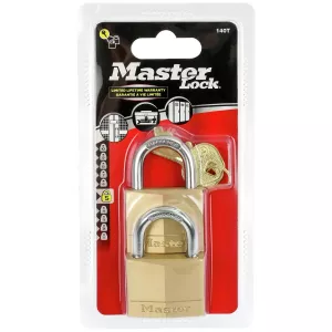 Hänglås 40Mm 2St Mässing