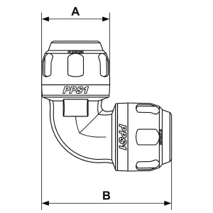 Vinkelskarvkoppling 16Mm 90 Pps1