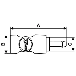 Snabbkoppling För 8Mm Slang Esi071181 Prevo S1