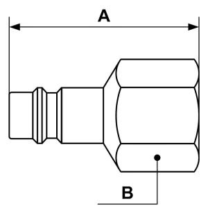 Snabbkoppling Nippel G3/8 Inv Erp07 2St