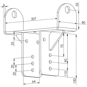 Kölrulle Rack För Rör 60Mm