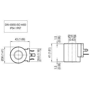 Solenoid 24V 20W Od02360130Oc00