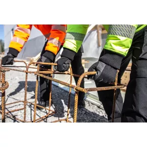 Arbetshandskar 8 Spandex Pu Kardborre M.Foder