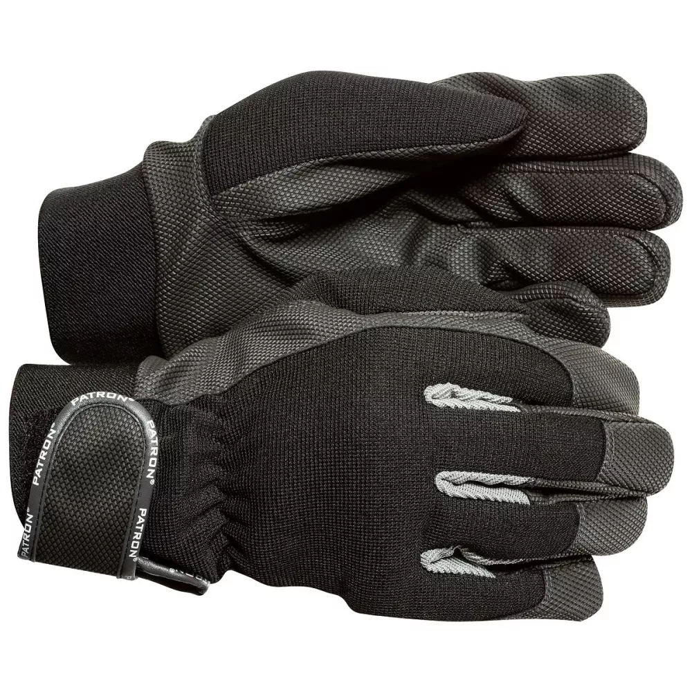 Arbetshandskar 12 Spandex Pu Kardborre M.Foder