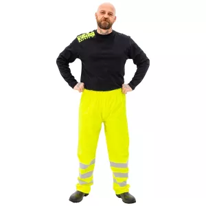 Regnbyxor 3Xl Pronssi Fl.Gul Kl2 En20471