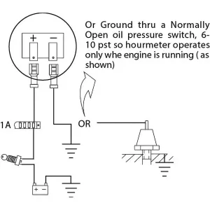 Timmätare Elektronisk 12-24V
