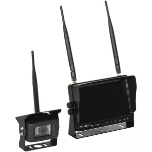 Backkamera Set Trådlös 12V/24V 7 Tums Quad