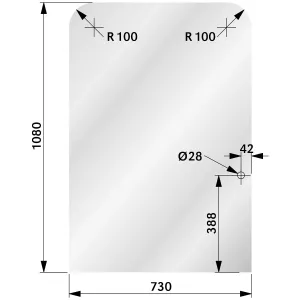 Vindruta Hitachi Ex-3,Ex-2 Övre