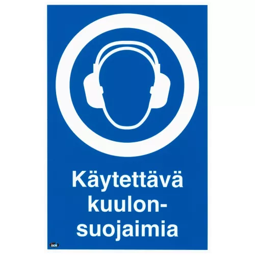 Skylt 200X300 Käytettävä Kuulonsuojaimia,