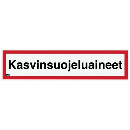 Skylt Kasvinsuojeluaineet 400X100