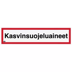 Skylt Kasvinsuojeluaineet 400X100