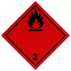 Dekal Brandfarliga Vätskor Nr 2 100X100Mm