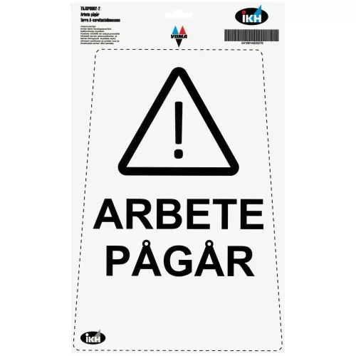 Dekal Till Golvskylt "Arbete Pågår"