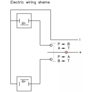 Riktningsventil 1/2 12V 80L 2-Spole Dubbelverkande