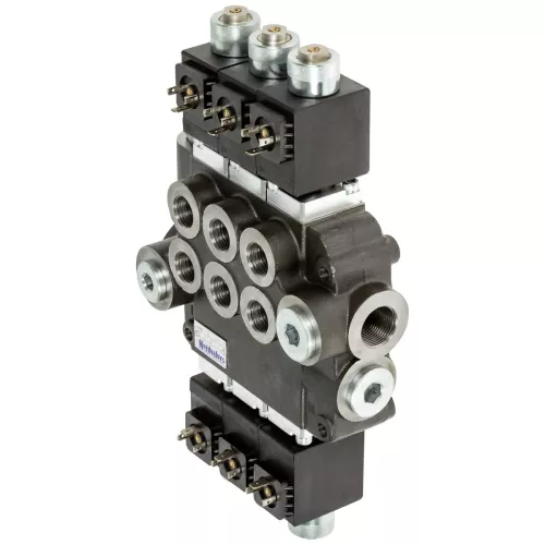 Riktningsventil 1/2 12V 80L 3-Spole Dubbelverkande