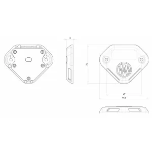 Blixtljus För Bakgavellyft 12-24V