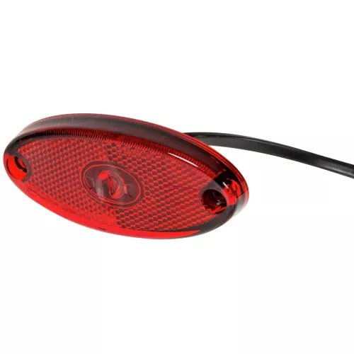 Positionsljus Flatpoint Ii Röd Led 12-24V