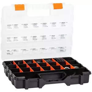 Sortiment Gummistålbrickor + O-Ringar 340 Delar