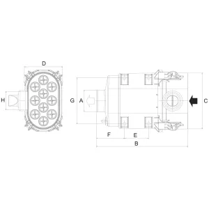 Luftrenare Komplett Powercore Vertikal