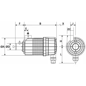 Luftrenare Komplett Rak