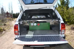 Portabel Dieseltank/ Flaktank Liggande 220L För Pick-Up