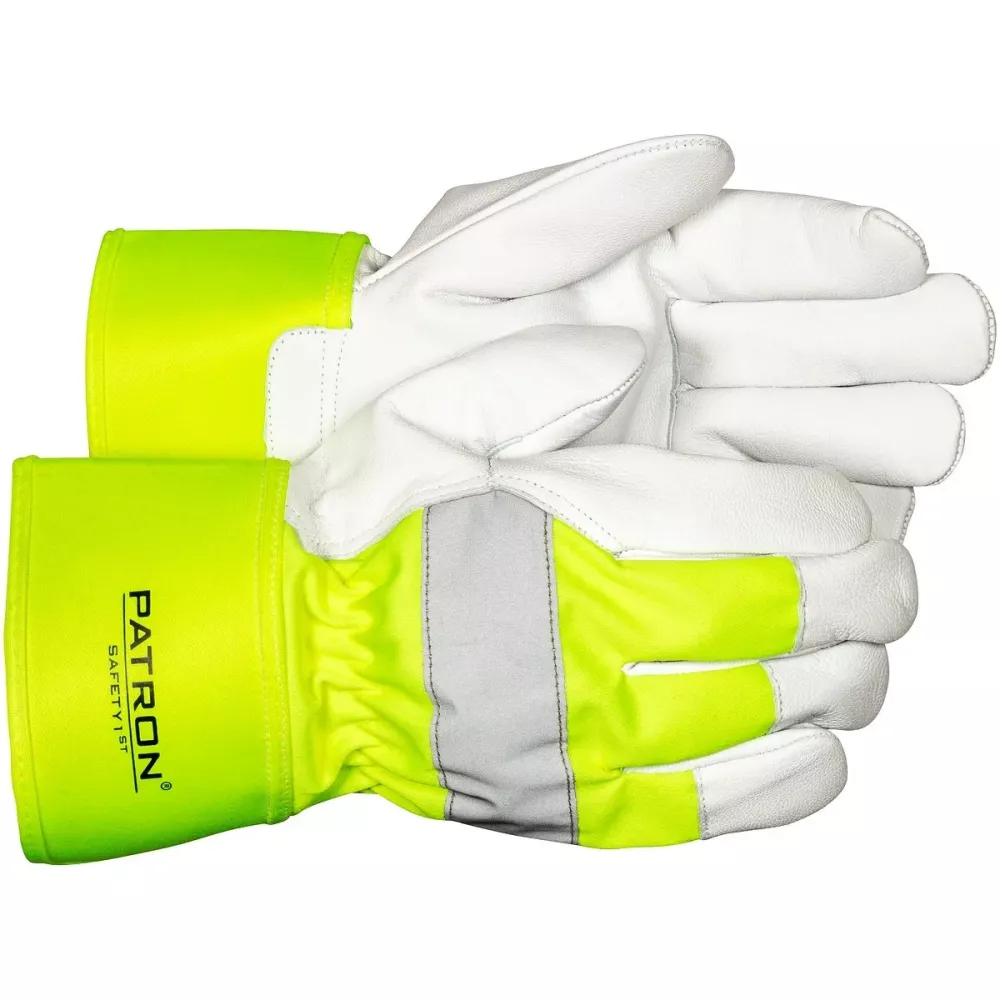 Arbetshandskar 11 Hi-Vis Läder Skyddskrage