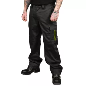 Arbetsbyxor D108 Flamskyddad Sitriini M.Grå