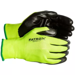 Arbetshandskar 8 Nitril-Belagd Hi-Vis Nylon
