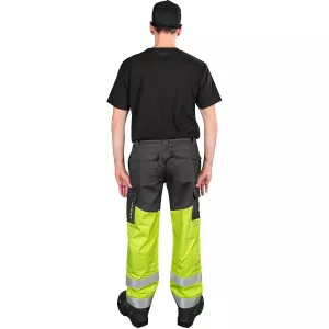 Byxor 2Xl Flams. Sinoper Fl.Gul/M.Grå Kl1 En20471