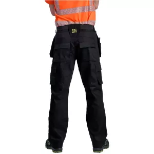 Byxor Med Spikfickor D108 Fuksiitti Svart Stretch